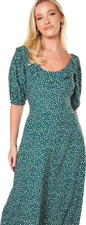 Image du produit Dorothy Perkins Womens/Ladies - Robe midi à encolure volantée et à pois (36)