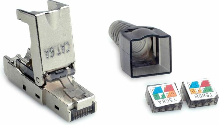 Actual product image Value feldkonfekt. RJ45-St. Kat.6A STP (Network cable plug)