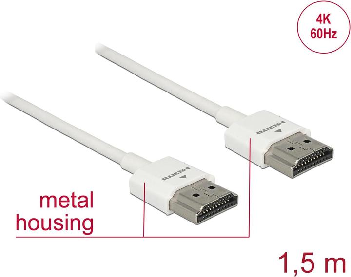 Actual product image Delock HDMI (Typ A) — HDMI (Typ A) (1.50 m, HDMI, 2.0)