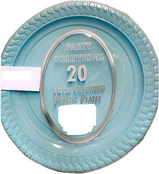 Actual product image Generic Plastic Party Plates (Pack of 20) (20x)