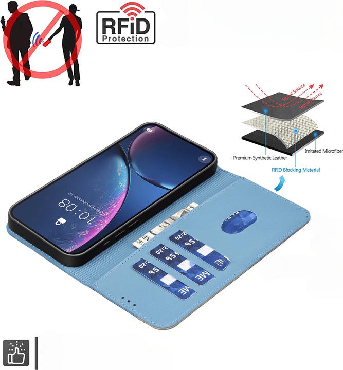 Produktbild Binfen Color Galaxy S25 FE - BINFEN Ledertasche Floral (Samsung Galaxy S25 FE)