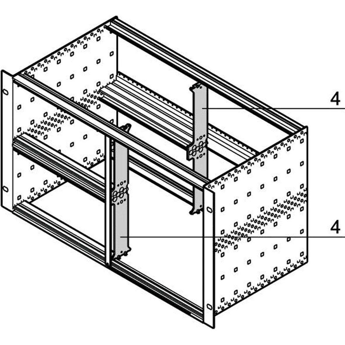 Schroff Strebe 6 HE für gemischten Ausbau - STREBE 6HE (64560010)