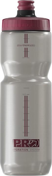 Produktbild PRO Bike Gear Trinkflasche Performance, 800ml, Autoflow Ventil, Grau-Transparent-Rot (0.80 l)