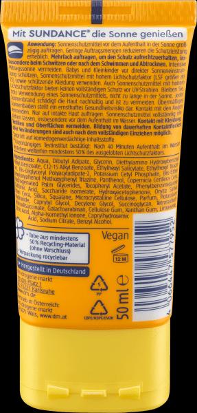 Actual product image dm Sundance Sun Fluid Face Mattifying SPF 50 (Suntan cream, SPF 50)
