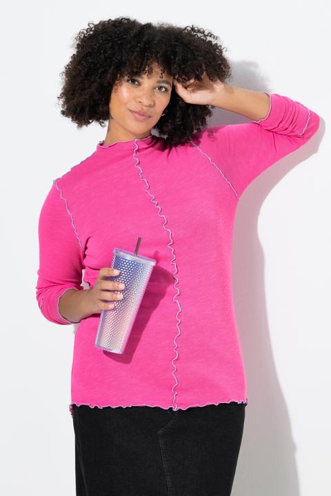 Immagine prodotto Angel of Style Maglia basic dal taglio aderente in maglia con cuciture colorate a onde (54)