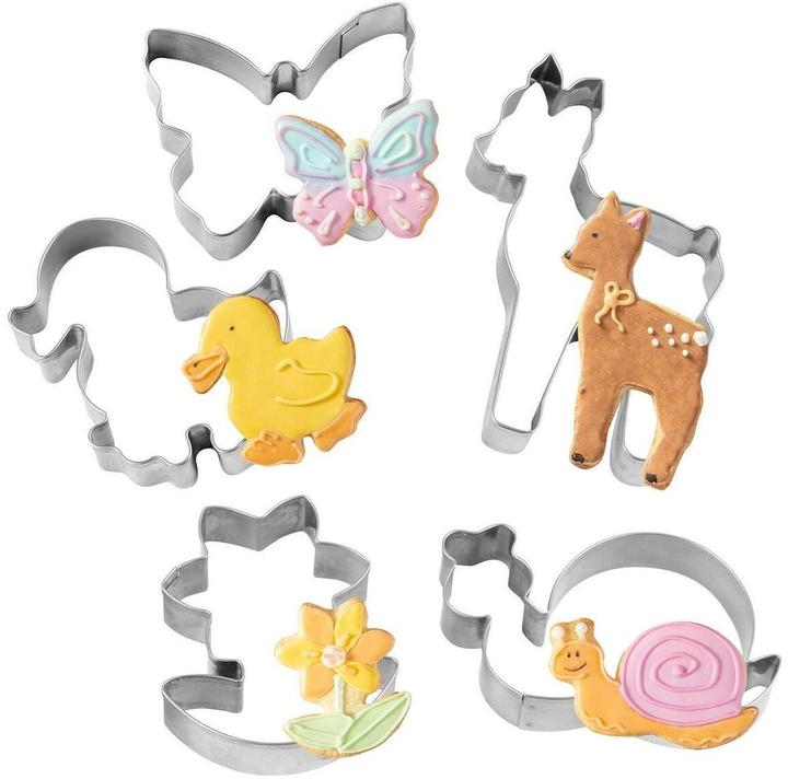 Dr. Oetker Dr.Oetker Guetzli-Ausstecher Waldzauber Edelstahl 5-teilig