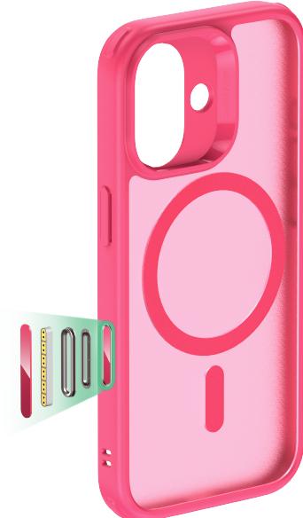 Produktbild ESR - Classic Hybrid HaloLock - iPhone 17 - Frosted Pink (Apple iPhone 17)