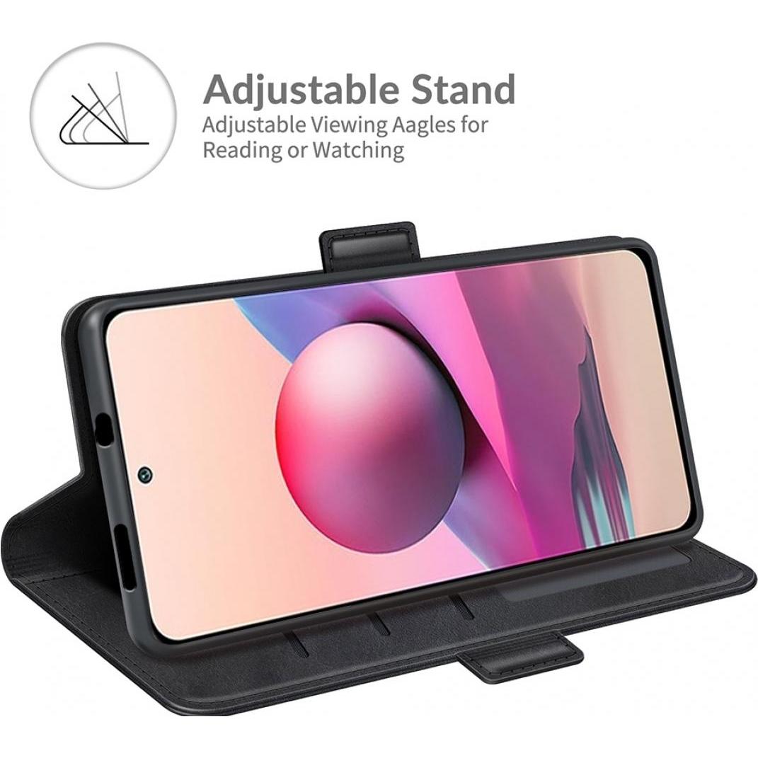 Thumbnail - Screenguard Xiaomi Redmi Note 10S CardLounge Lederhülle (Xiaomi Redmi Note 10S), Smartphone Hülle, Schwarz