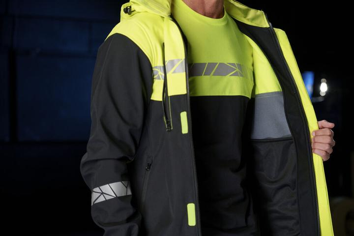 Produktbild Projob 7400 SOFTSHELL JACKET 7400 SOFTSHELL JACKET 9910-VIZ (7)