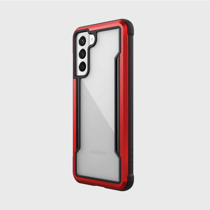Actual product image Puro DĖKLAS X-Doria Raptic Shield aluminiowe Samsung Galaxy S21 (Antimicrobial protection) (Raudona) (Samsung Galaxy S21+)