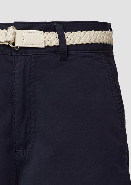 Actual product image S.Oliver Hose Shorts mit geflochtenem Gürtel und Garment Dye (36)