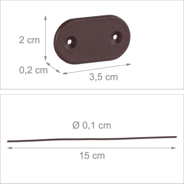 Actual product image Relaxdays 52-pcs. privacy screen attachment (10 cm)