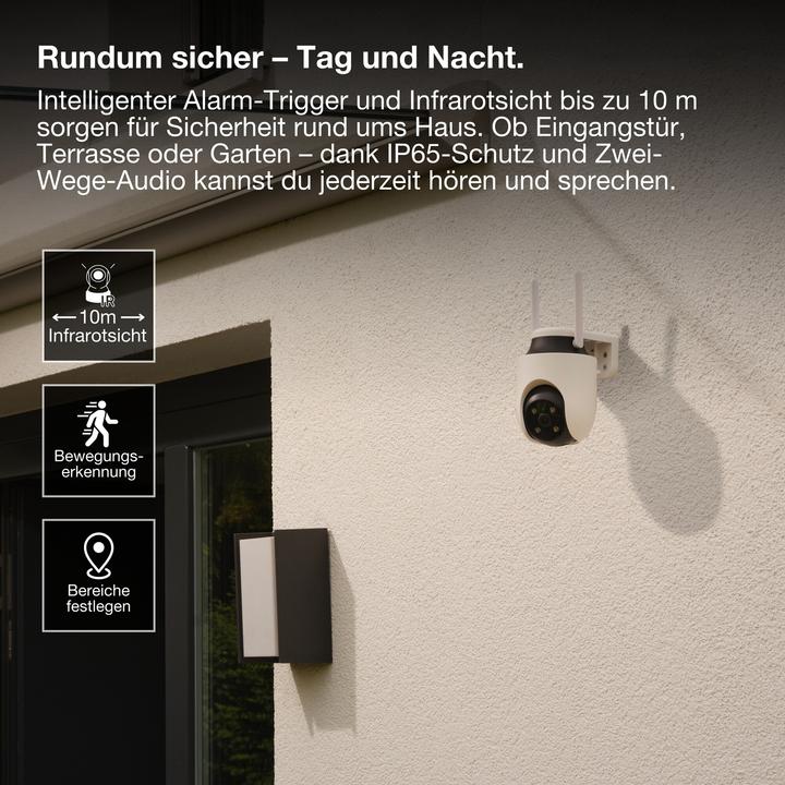 Produktbild Osram SMART+ WIFI OUTDOOR CAMERA 360 White (2560 x 1440 Pixels)