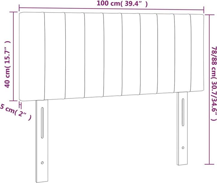 Nutritional values and ingredients vidaXL Laureen (100 x 5 x 88 cm)