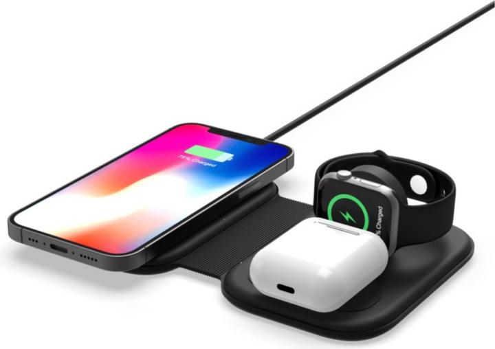 Produktbild Deltalabs MagSafe Qi Wireless Ladepad für iPhone / Apple Watch / AirPods (15 W)