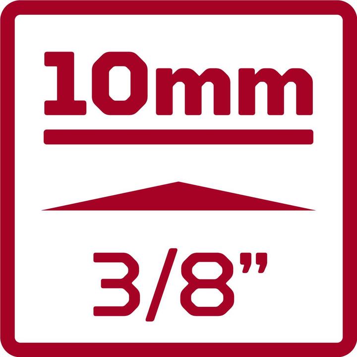 Actual product image Gedore Red red R51001004 Socket 3/8" hexagon 10 mm length 28 mm (10 mm)