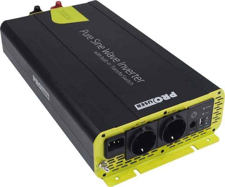 Productafbeelding ProUser Omvormer PSI2000TX 2000W 12V - 230 V/AC incl. afstandsbediening, UPS-functie, netvoedingspri