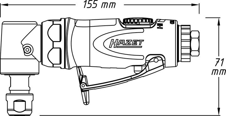 Actual product image HAZET Die grinder ∙ angled 9032N-5 (6 mm)