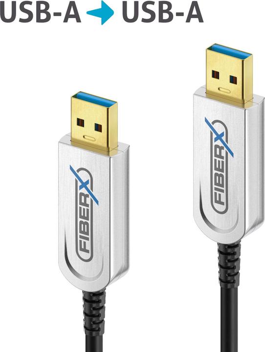 Produktbild Purelink Serie - USB 3.1 Glasfaser Kabel - USB-A USB-A - 7.5m (7.50 m, USB 3.2 Gen 1, 4.50 W)