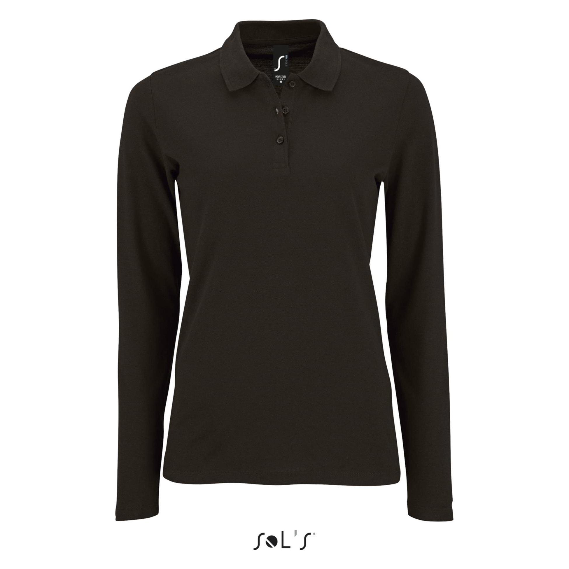 Sol's, Damen, Shirts, Perfect Lsl, Schwarz, (Xl)