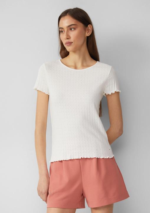 Immagine prodotto S.Oliver T-Shirt T-Shirt mit Ajour-Muster (XL)