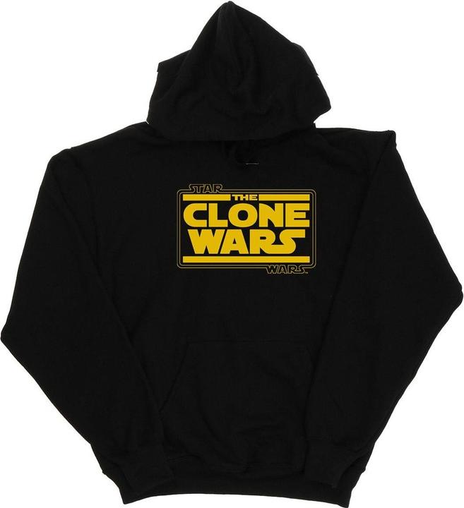 Immagine prodotto Star Wars Clone Wars Logo Felpa con Cappuccio Ragazzi (152, 158)