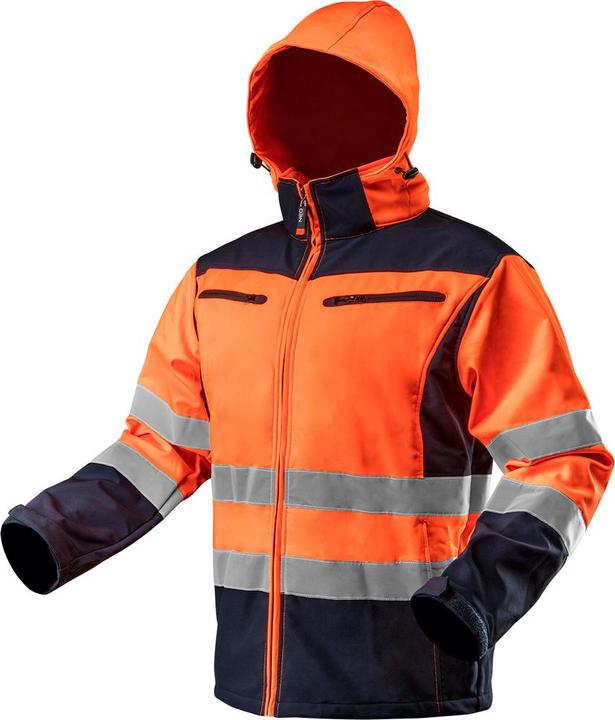 Actual product image Topex Softshell warning jacket with reflective stripes orange XL (XL)