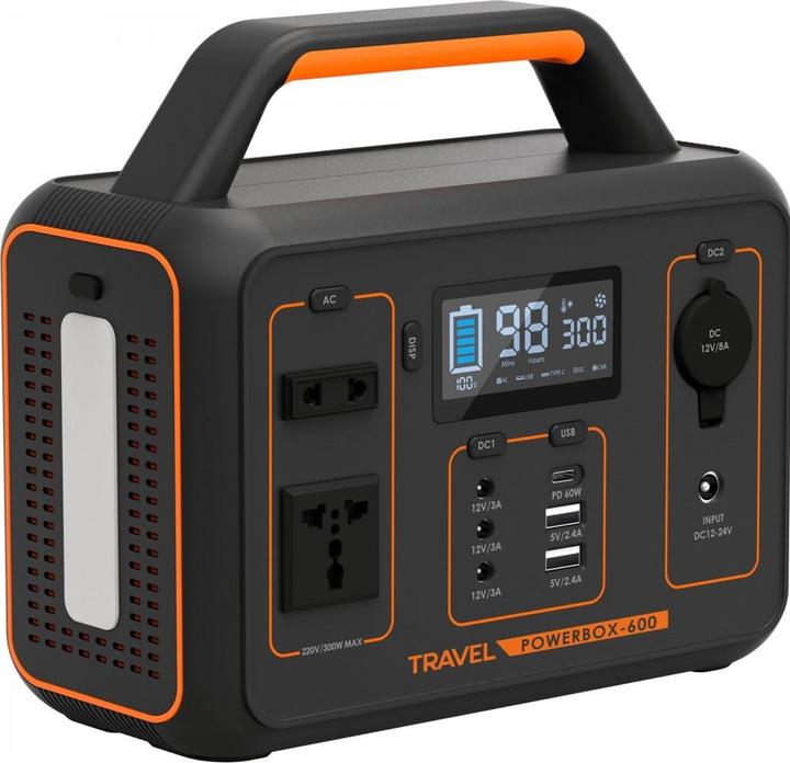 Produktbild Volt Polska Przeno?na stacja zasilania TRAVEL POWERBOX OPTI 600 (230 Wh, 2.75 kg)