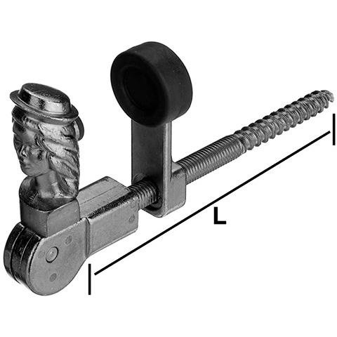 Torbel, Türbeschlag + Scharnier, Jalousie-Rückhalter, verstellbar