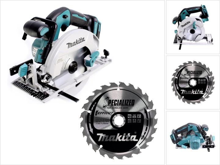 Produktbild Makita DHS 680 Z Akku Handkreissäge 18 V 165 mm + EFFICUT Kreissägeblatt - ohne Akku, ohne Ladegerät