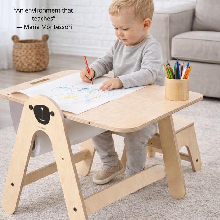 Produktbild MamaToyz Kindersitzgruppe Aktivitäten Tisch & Schreibtafel: Bär (Kindersitzgruppe)