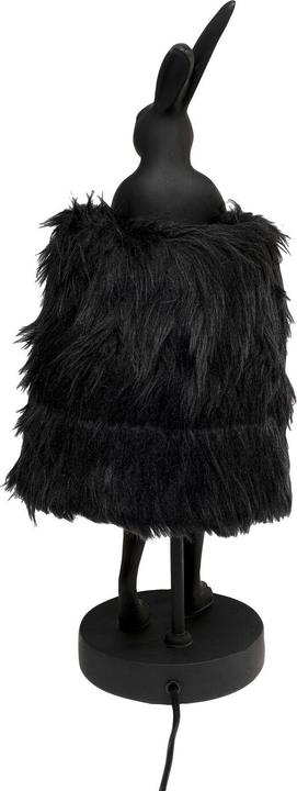 Produktbild Kare Design Tischleuchte Animal Rabbit Fur Schwarz/Gold 50cm (E14)