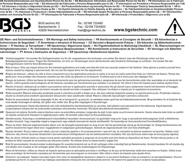 Produktbild BGS Druckluft-Schlagschrauber mit Werkzeugsatz 12,5 mm (1/2") 312 Nm 16-tlg. (Druckluft)