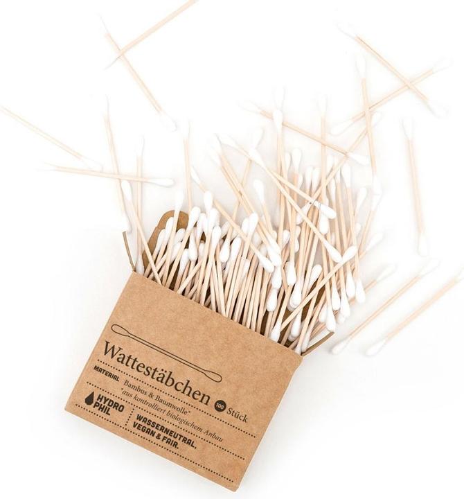 Actual product image Hydrophil Cotton buds bamboo 100 pieces