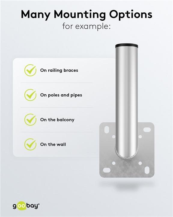 Produktbild Goobay SAT-Schüssel Wandhalter (Spiegel + Antennen Montage)