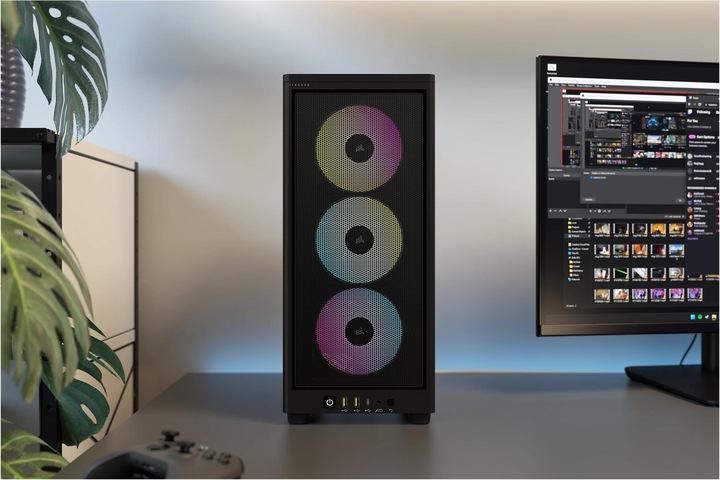 Actual product image Corsair iCUE 2000D RGB AIRFLOW Black (Mini-ITX)