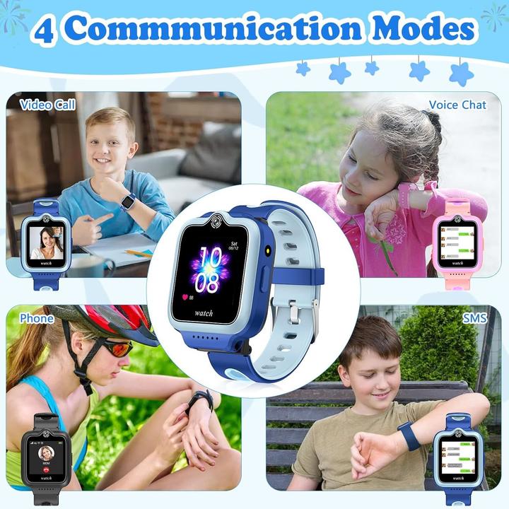 Immagine prodotto Eleoption Smartwatch Bambini GPS 4G Impermeabile con Chiamate Video SOS e Localizzazione (4G)