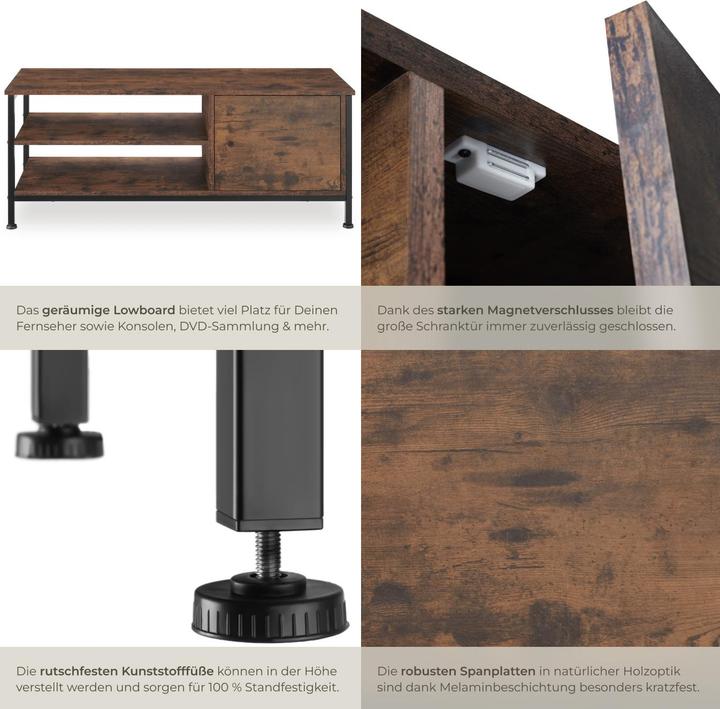 Image du produit tectake Durban (110 x 40 x 45,5 cm)