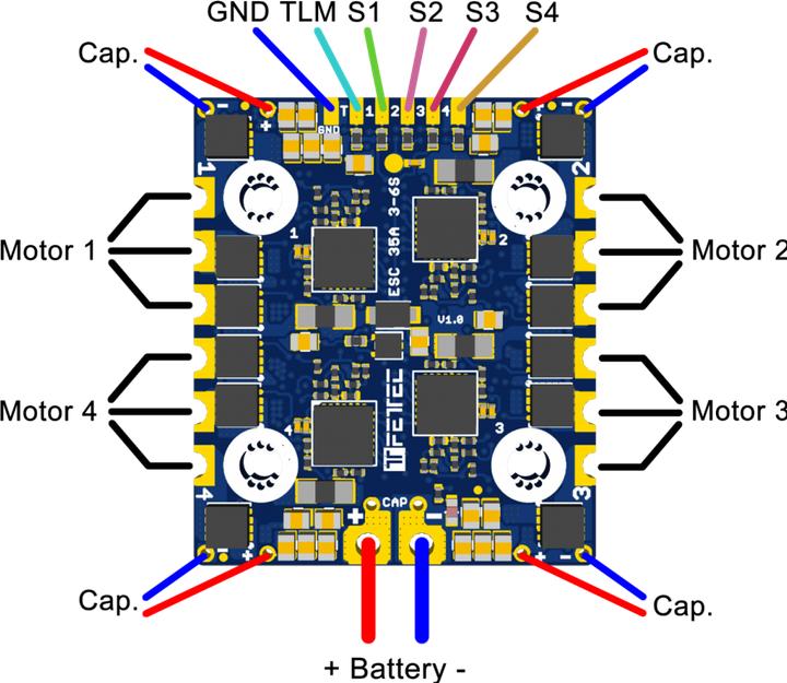 Image du produit FETtec ESC 4in1 6S 35A