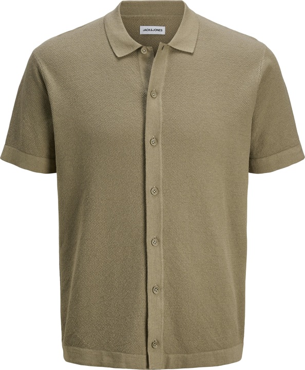 Jack & Jones Jjeemil Knit Structure Shirt Ss Sn