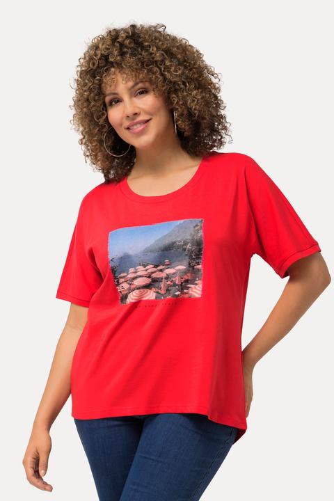 Produktbild Ulla Popken T-Shirt, Fotomotiv, Oversized, Rundhals, Halbarm (56)