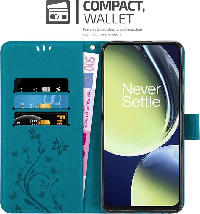 Image du produit Cadorabo Housse pour OnePlus Nord CE 3 Lite 5G avec motif fleurs (Oppo Find X3 Lite 5G)