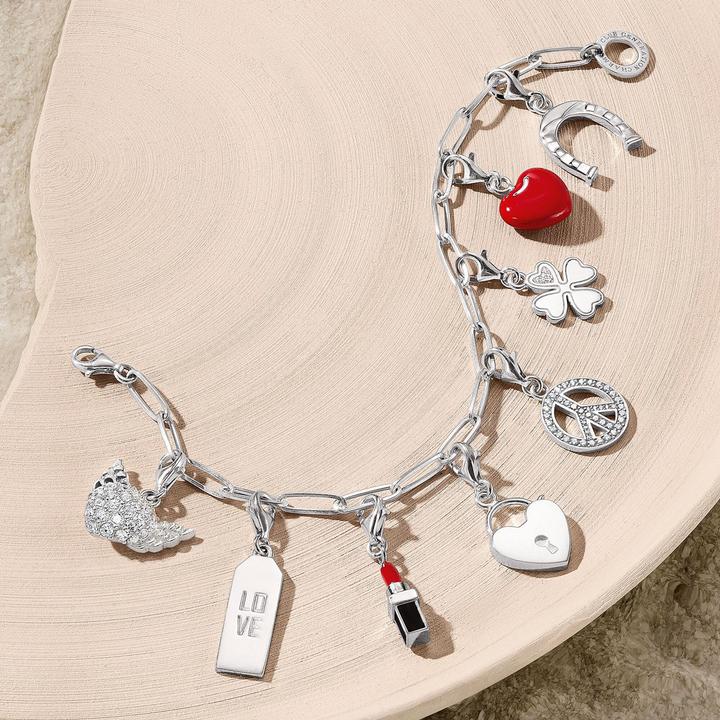 Immagine prodotto Thomas Sabo Ciondolo a forma di cuore del castello, argento (Argento 925)