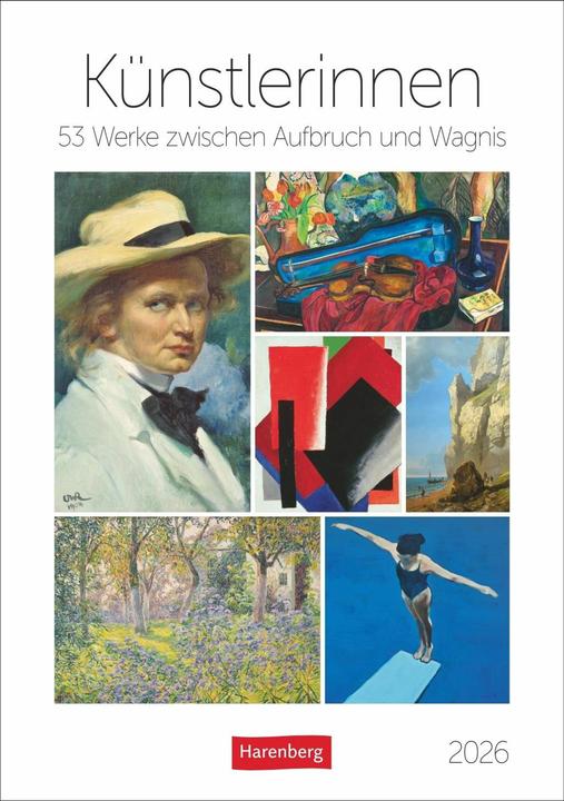Produktbild Harenberg Künstlerinnen Wochen-Kulturkalender 2026 - 53 Werke zwischen Aufbruch und Wagnis (Deutsch)