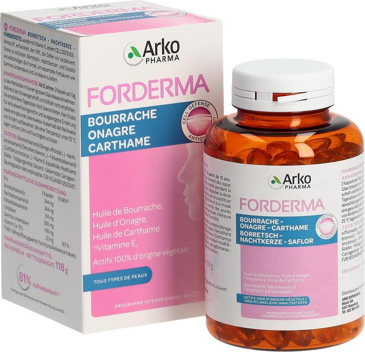 Produktbild Arkopharma Forderma (180 Stück, Kapseln, 184 g)