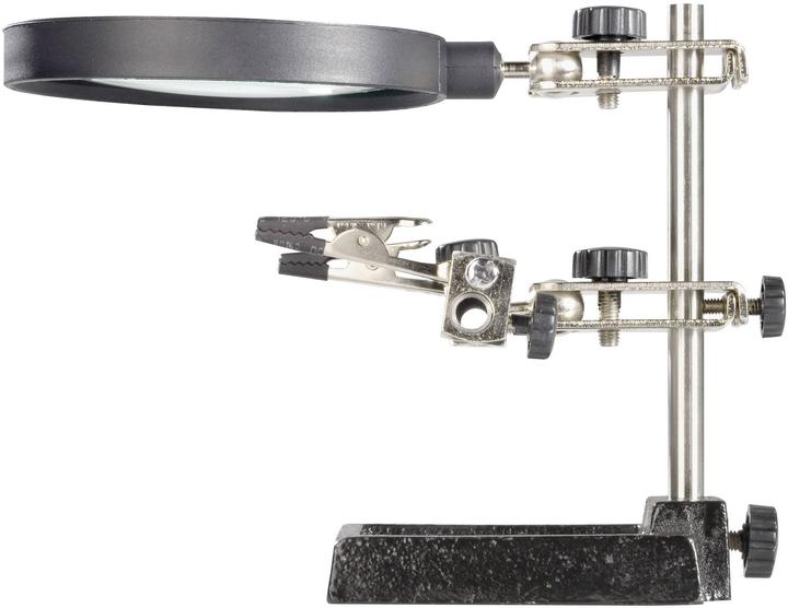 Actual product image Toolcraft Soldering and assembly aid with glass magnifier ZD-10H (Third hand)