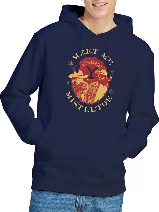 Produktbild Yellowstone Meet Me Under The Mistletoe Kapuzenpullover weihnachtliches Design (S)