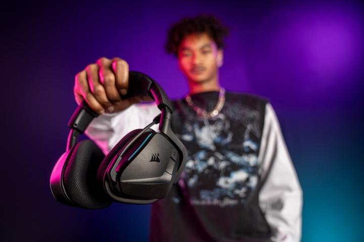 Produktbild Corsair VOID WIRELESS v2, Carbon – WW (Kabelgebunden, Kabellos)