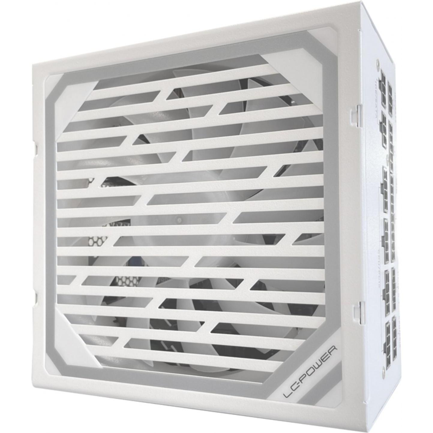 LC-Power Netzteil 1000W LC1000MW Modular V3.1 (80+Gold)white (1000 W), PC Netzteil, Weiss
