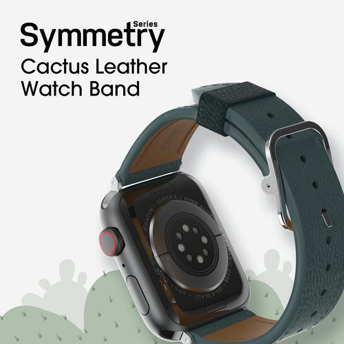 Actual product image OtterBox Symmetry Cactus Leather Watch Band for Apple Watch 9/8/7 45mm (42 mm, 44 mm, 45 mm, Vegan Leather)